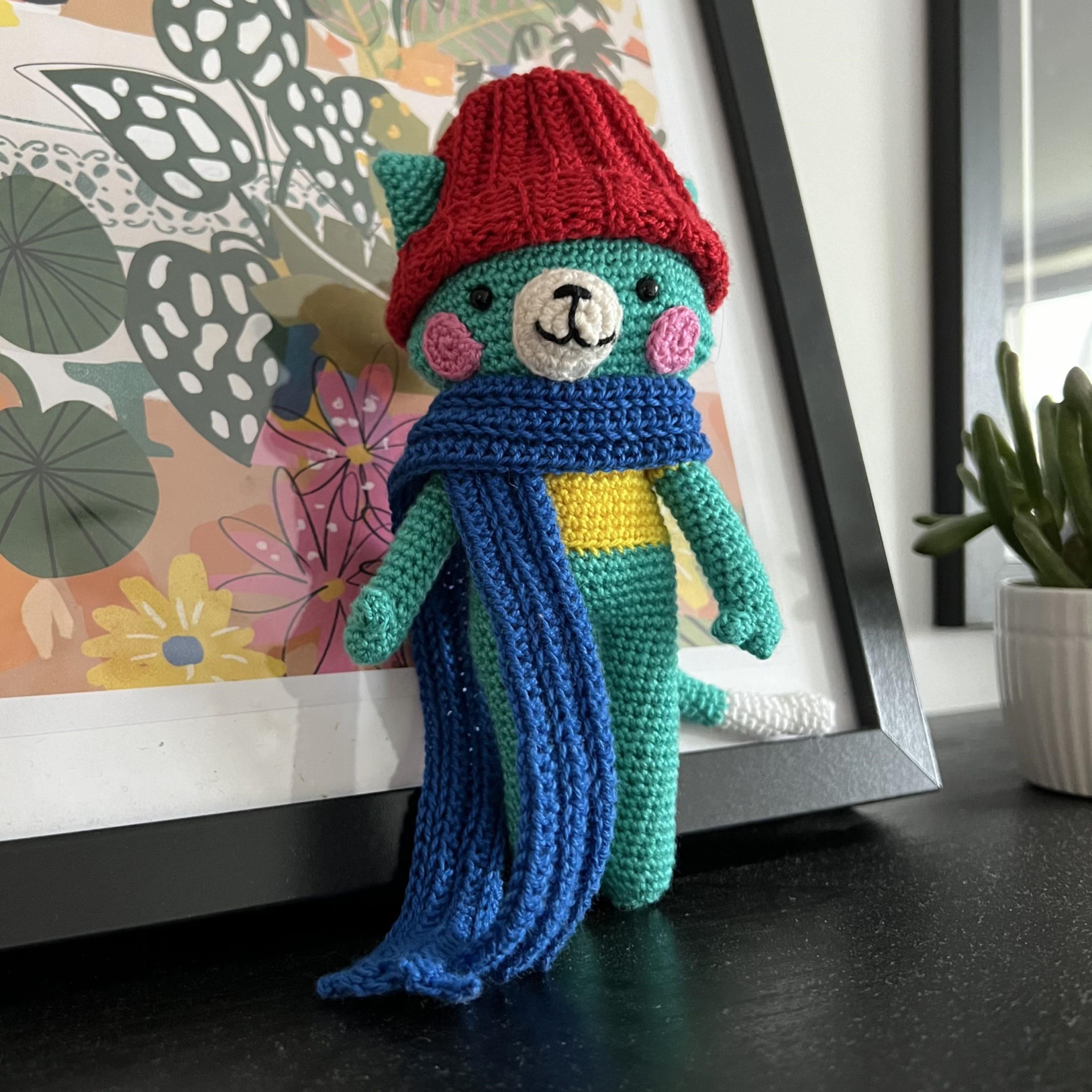 lenny the cat crochet toy